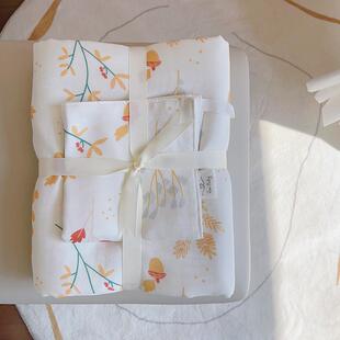 Rae Studio 松果竹棉六层纱布浴巾 宝宝盖毯 婴幼儿襁褓巾