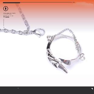 【崩坏3】琪亚娜薪炎之律者主题项链戒指套组 2022好友j精品礼物