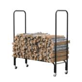 支燃烧支架架堆柴火架户外营木柴放架烧烤储木架收纳架摆露放架钢