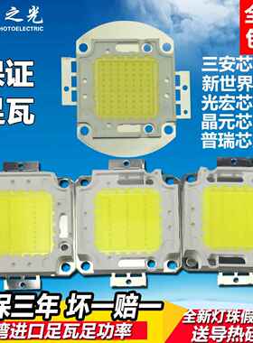 LED灯芯集成灯珠厂家10W20W30W50W户外彩色投光灯芯片光源70w100w
