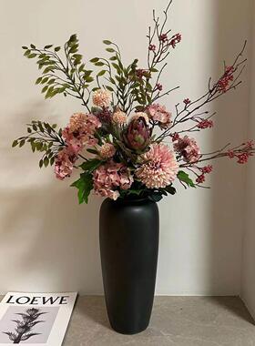 【柿吉】忘野 设计师款手扎花束干 干燥花花束彷真花绢花桌面客厅