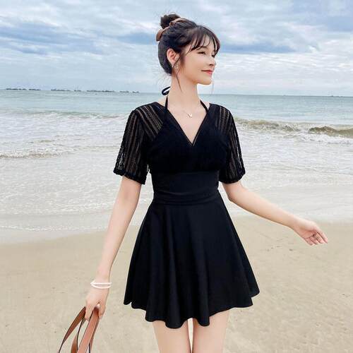 温泉分体泳衣女2026新款夏保守聚拢两件式大尺码遮肚显瘦泡0920k