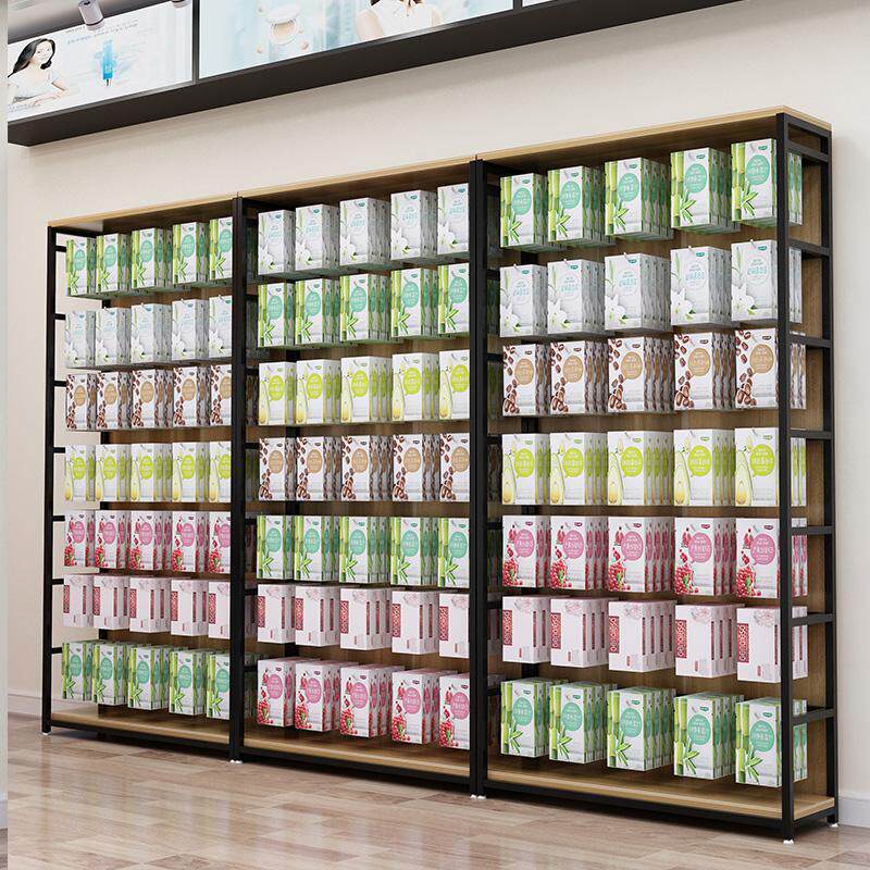 产品展示架化妆品货架超市陈列架多层样品架鞋店包置物架自由组合