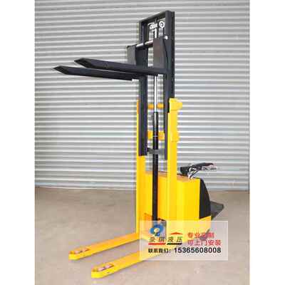 加工全电动堆高车1吨2吨液压托盘升高车站驾式液压搬运堆高叉车