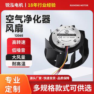 12065直流5v9v12v24v48v双滚珠轴承高转速静音空气净化器散热风扇