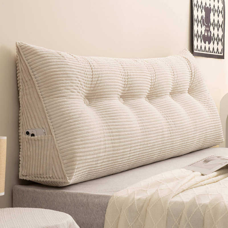 灯芯绒床头软包大靠背三角靠枕床上防撞靠垫可拆洗榻榻米双人靠枕,居家布艺,靠垫/抱枕,淘宝优惠券,粉丝福利购,淘宝优惠卷