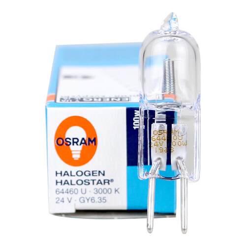 欧司朗OSRAM 64460U 24V100W GY6.35竖丝卤素灯泡光学仪器卤钨灯