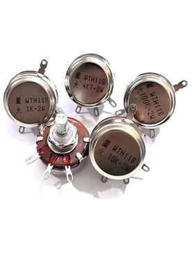 正品南通星火单圈碳膜电位器WTH118-1A 2W 56K 220K 500K 1M 2M2