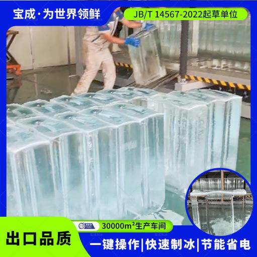 宝成透明块冰机透明冰球设备用于果蔬加工块冰机