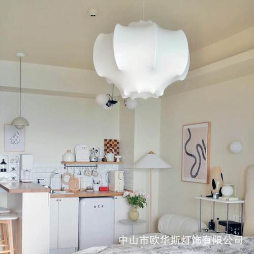 意大利灯饰客厅蚕丝吊灯北欧现代简约设计师灯别墅餐厅卧室灯具