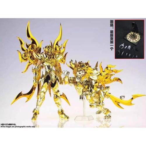 正品现货 t众oypoit 星起源 狮子座 神话EX 神黄金 圣衣合金成品n