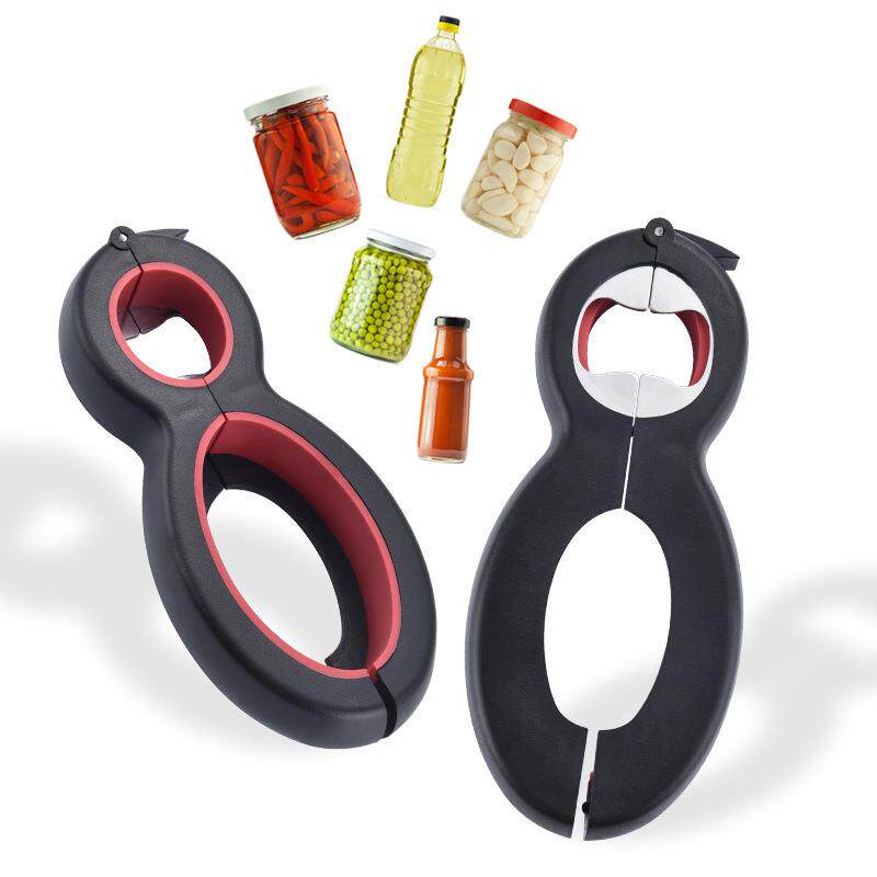 现货工厂六合一多功能开罐器 多功能塑料开瓶器创意厨房小工具