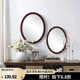 北欧轻奢镜子简约椭圆形壁挂镜家用复古洗手间高清镜子卧室梳妆镜