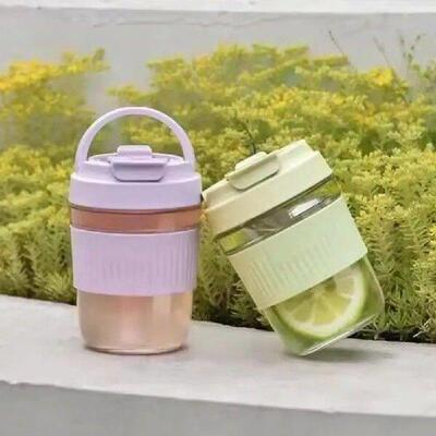 Glass Water Tumbler Thickened Glass Drinking Cup Leakproof