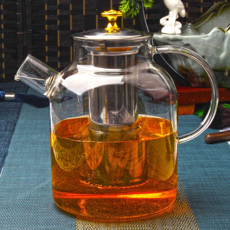 玻璃茶壶泡茶家用加厚耐高温泡茶壶煮茶壶单壶可加热茶具围炉煮茶