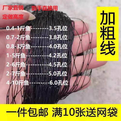 防虫它尼龙网高丝柔软黑色尼龙网单层鱼网黄鳝捕鱼尼龙网加粗