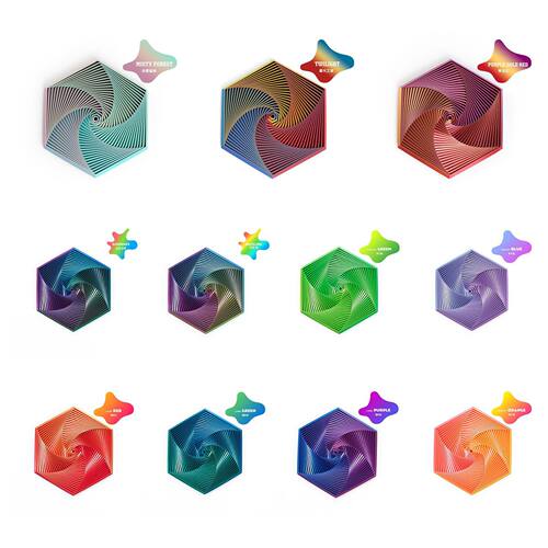 FractalHexagonFidget3D模型摆件