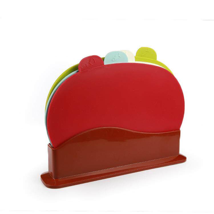 出口厨房用具长方形组合切菜板 圆形四件套分类菜板砧板ppABS案板