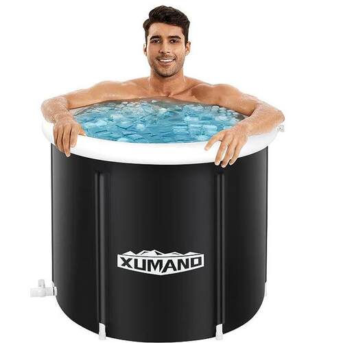 跨境热卖款带气圈折叠浴桶成人冰桶婴儿洗澡盆沐浴桶泡澡桶洗澡桶