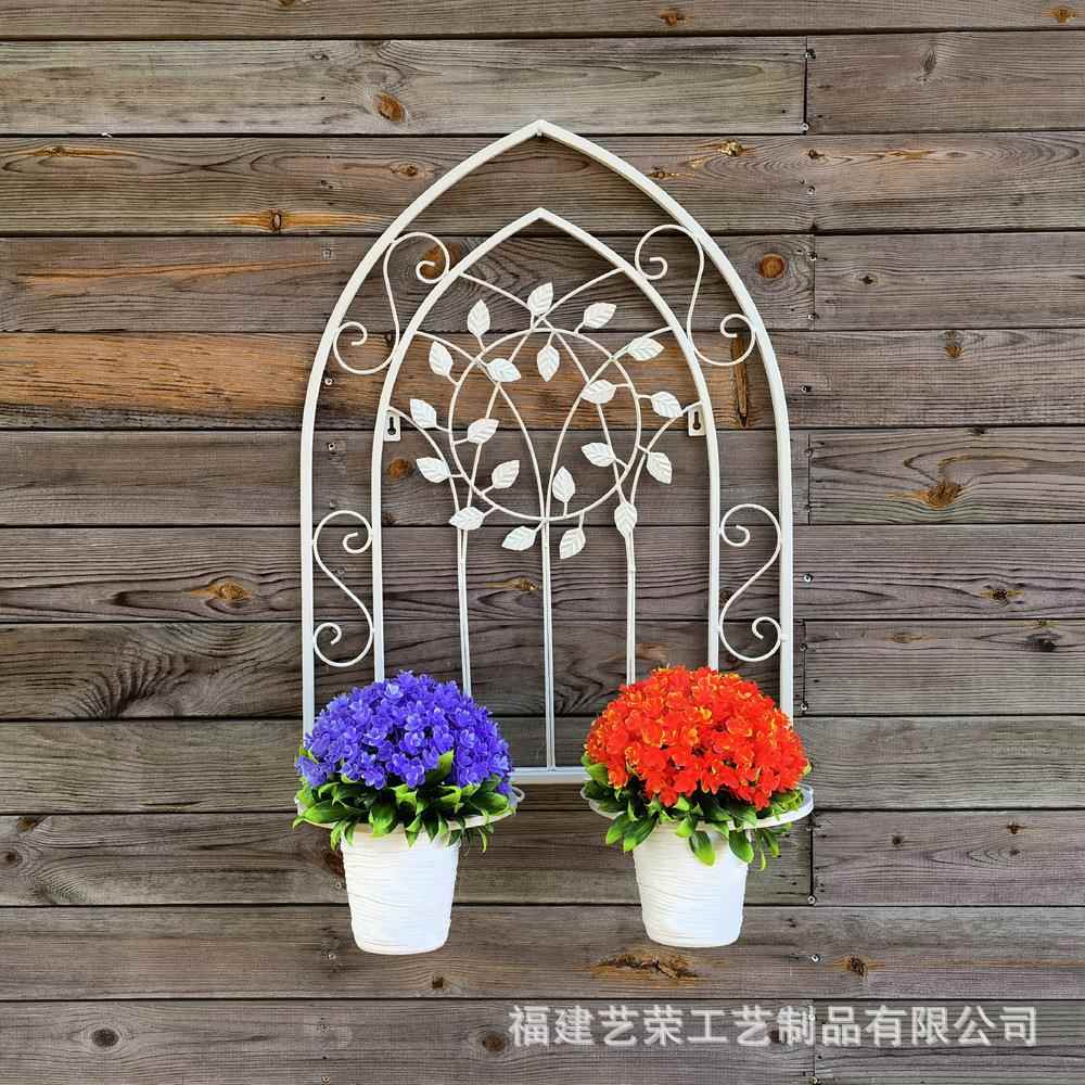 铁艺花架壁挂花架装饰墙壁花篮挂篮阳台花架花盆架吊兰绿萝绿植