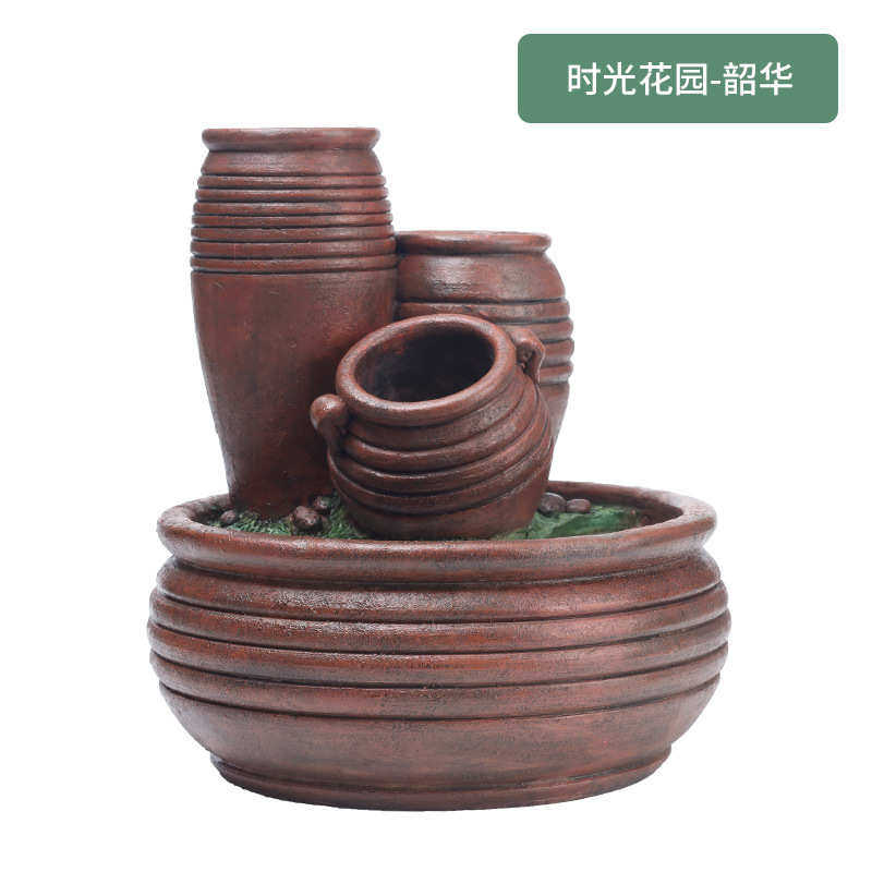 花盆花微阳台树脂芳器传景观乡村 陶罐南院仿真花盆批发肉多创意