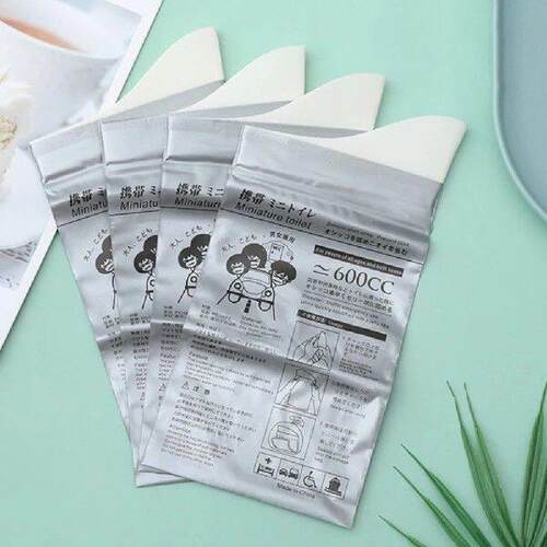 4Pcs Camping Pee Bags Disposable Emergency Toilet Portable