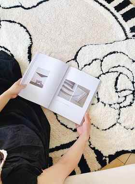 花法式山茶植绒df240419地簇绒客厅耐脏可梳机洗卧室妆台脚垫衣帽