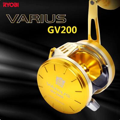 RYOBI利优比瓦留斯船钓轮鼓轮铁板慢摇轮全金属11轴碳片刹车
