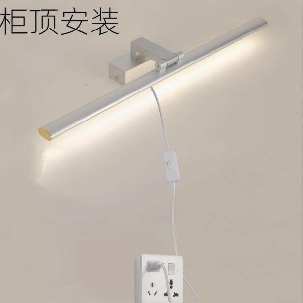 镜前灯 led卫生间柜顶安装免打孔浴室柜厕所镜柜专用镜灯