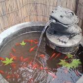 石雕水制作旧石流水石槽鱼缸摆件室内景观6345流水石槽摆缸组件