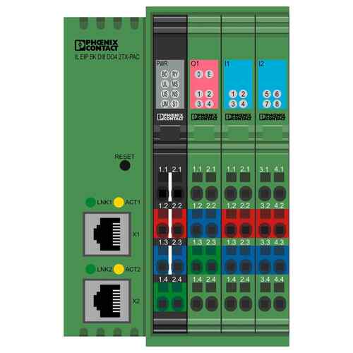 菲尼克斯IL EIP BK DI8 DO4 2TX-PAC总线耦合器2897758