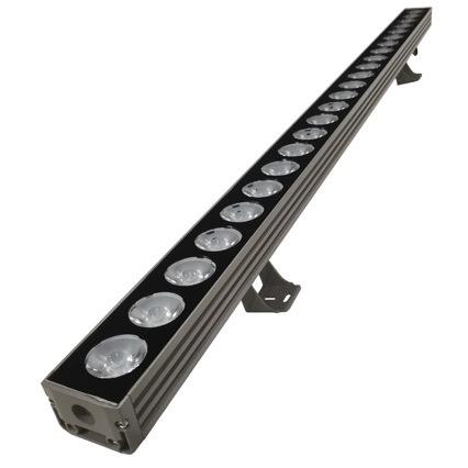 户外结构防水全彩DMX512氛围染色建筑楼宇亮化36W一束光洗墙灯
