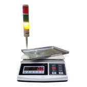 自由电子秤计重报警下线称设置声光上带 报警三色灯高精度30kg