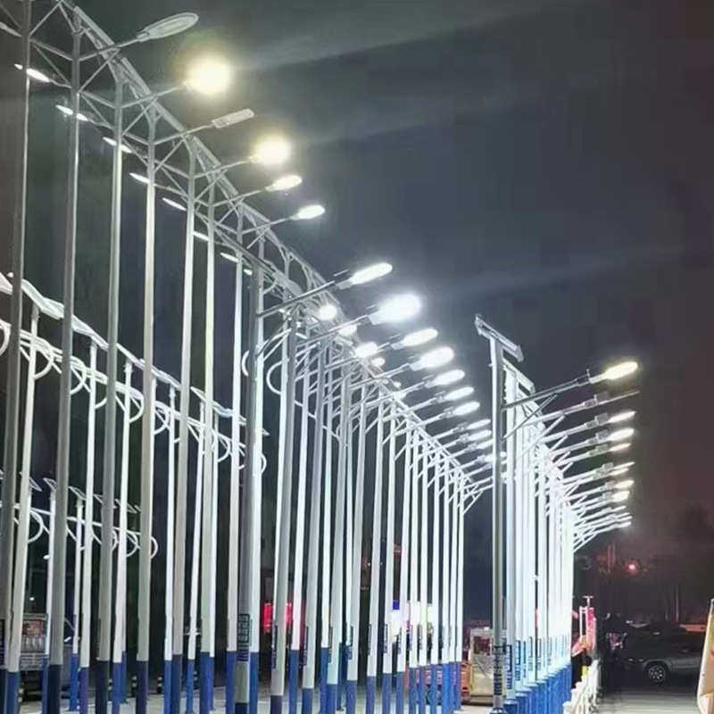 路灯户外新农村6米led灯头220V超亮100W全套乡村7米8米市政高杆灯