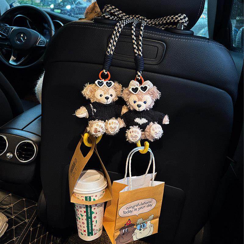 车载挂钩汽车座椅背小挂钩车内前排可爱达菲熊汽车用多功能挂物勾,汽车用品/电子/清洗/改装,车用挂钩,淘宝优惠券,粉丝福利购,淘宝优惠卷