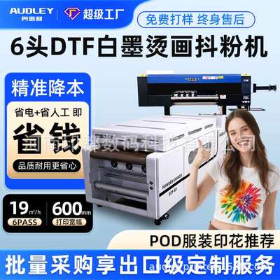 白墨热转印打印机六头i3200DTFprinter柯式烫画打印机衣服印花