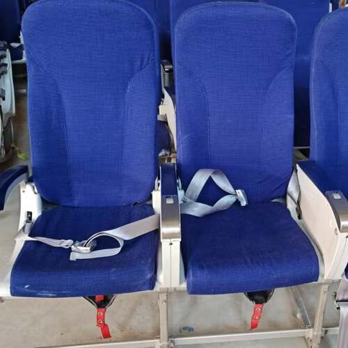 飞机座椅经济舱座椅航空拆机座椅培训模拟仓座椅超薄型把手为隔板