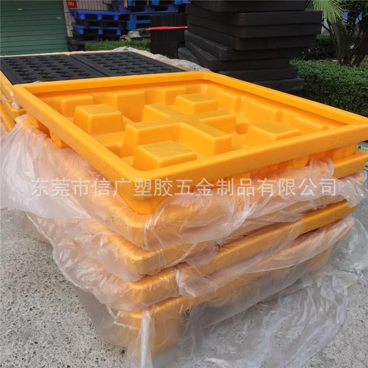 东莞盛漏托盘厂家 生产PE全新料防渗漏托盘 加硬叉车托盘带排污口