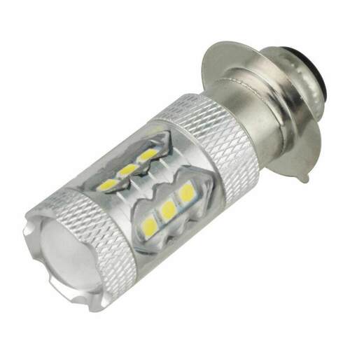 灯摩托车ed改装大l H6 80W 16led雾灯  P15D 摩托XH车前照灯大功