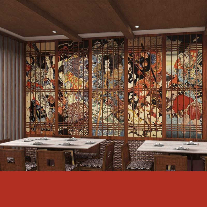 日式浮世绘日本武士墙纸刺青纹身店剧本杀装饰寿司日料店壁纸墙布,家装主材,自贴墙纸/自粘墙纸,淘宝优惠券,粉丝福利购,淘宝优惠卷