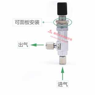 6mm定制不锈钢色谱配件大华仪 精密气体调节阀针型阀ZXF 1内孔3