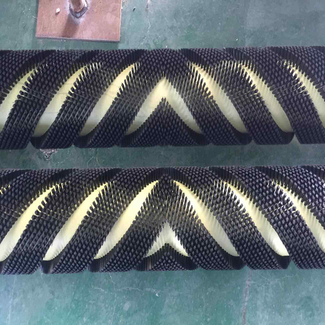 非标蔬订做玻璃果清尼洗机毛辊输送带HFSS-007清刷扫刷辊龙除尘毛