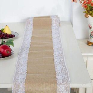 Table Holiday Lace Wedding Home Rustic Party Cloth Runner