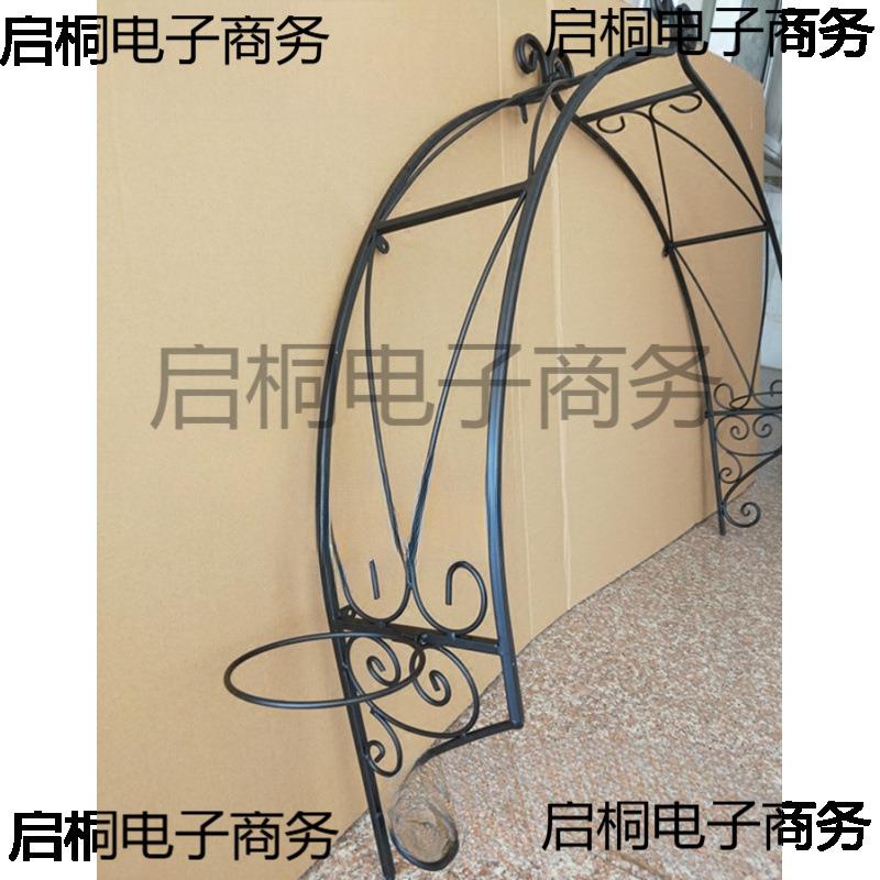 欧式窗户壁挂拱形花架装饰藤月爬藤架壁挂铁艺拱门花架铁线架