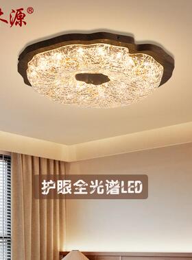 中古卧室吸顶灯美式复古书房灯金箔设计师南洋风主卧吸顶灯具5179