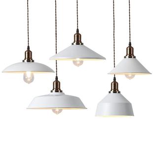 loft工业风吊灯锅盖单头锅盖灯北欧餐厅酒吧吧台奶茶店美发店灯罩