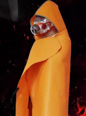 消防逃生防火斗篷披火风家用阻燃隔热NBB防火衣硅胶灾火双面防斗