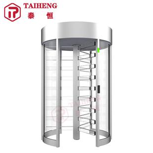 转闸人行通道闸钢化玻璃旋转门实名制闸机考勤门禁防尾随全高转闸