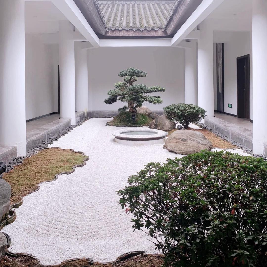 多肉造景装饰雨花石铺面天然白色石头盆栽花盆庭院鹅卵石小白石子