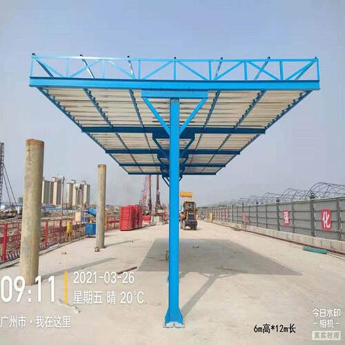 工地标准化钢筋棚木工棚配电箱 防护棚 建筑入口安全通道价格优惠